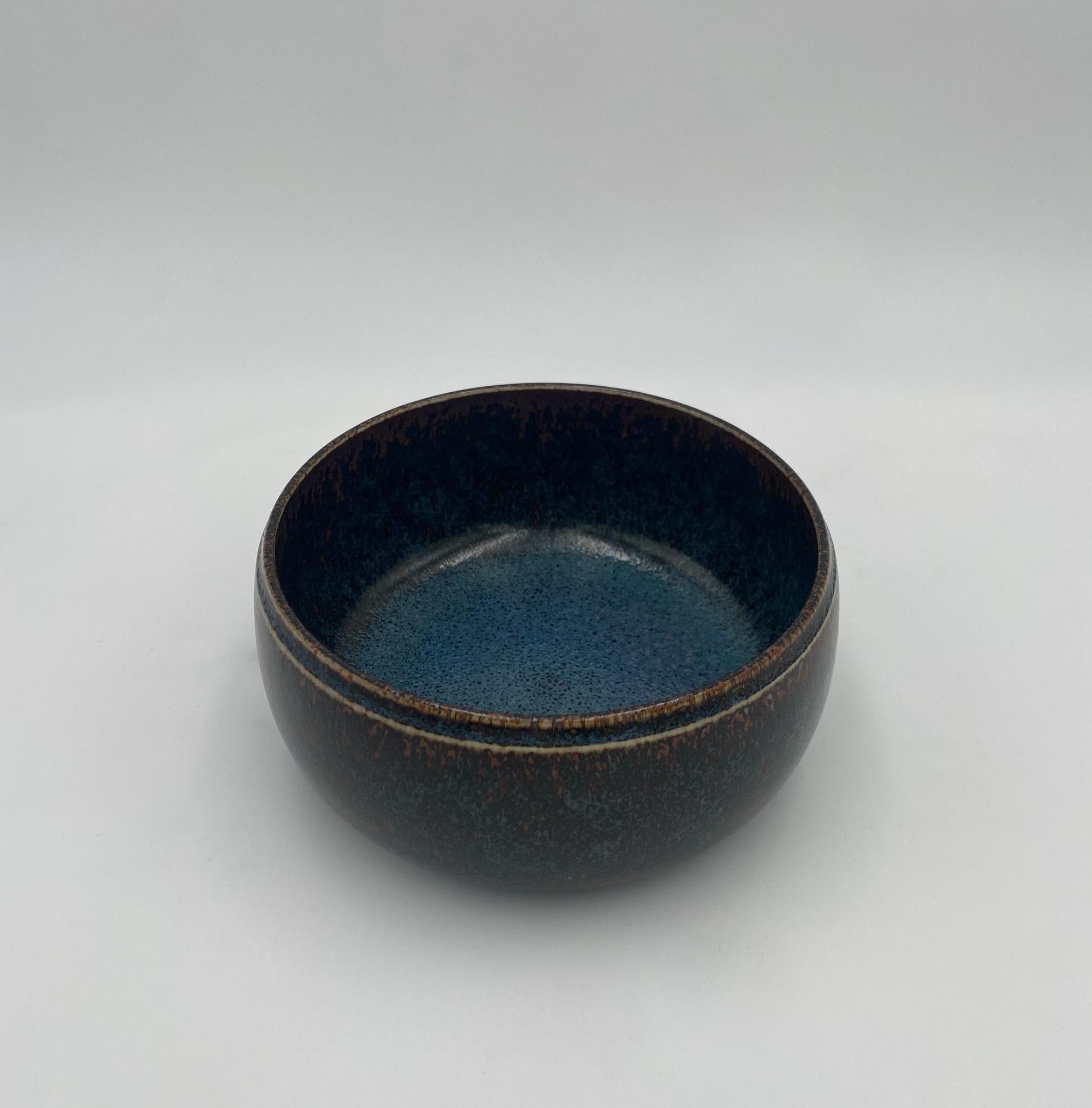 Stig Lindberg Glazed Ceramic Bowl, Sweden, circa 1965 For Sale 2