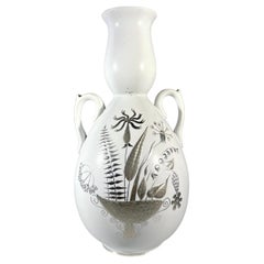 Stig Lindberg - Grazia für Gustavsberg, Vase aus appliziertem Silbersteingut, ca. 1946-1950