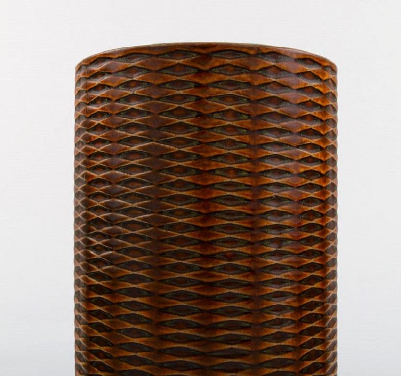 Scandinavian Modern Stig Lindberg, Gustavsberg, Domino Vase in Ceramic, 1950/60s For Sale