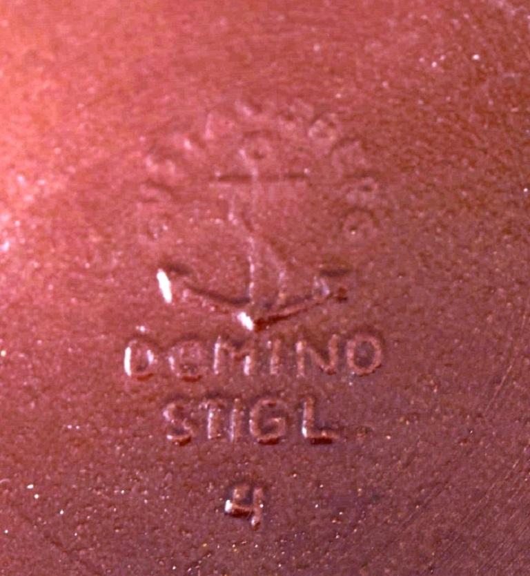 Smaltato Stig Lindberg, Gustavsberg, Vaso Domino in ceramica, anni 1950/60 in vendita