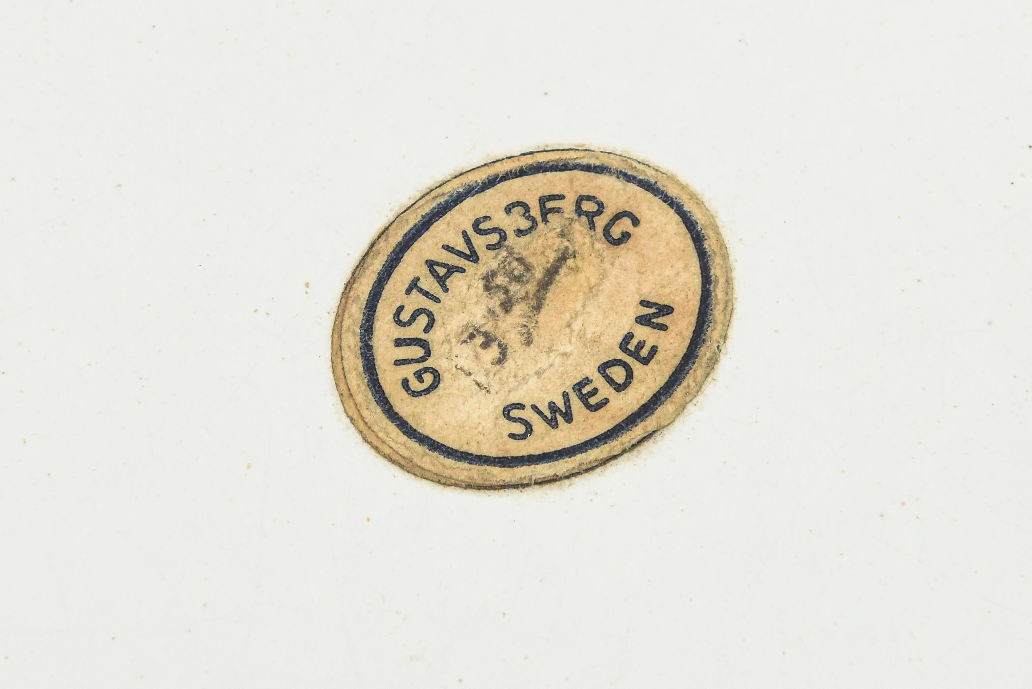 Stig Lindberg Gustavsberg Vintage Signed Ceramic Tray or Dish Desk Accessory en vente 2