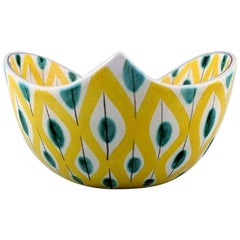 Stig Lindberg, Gustavsberg Studio, Fajance Bowl, Late 1940s