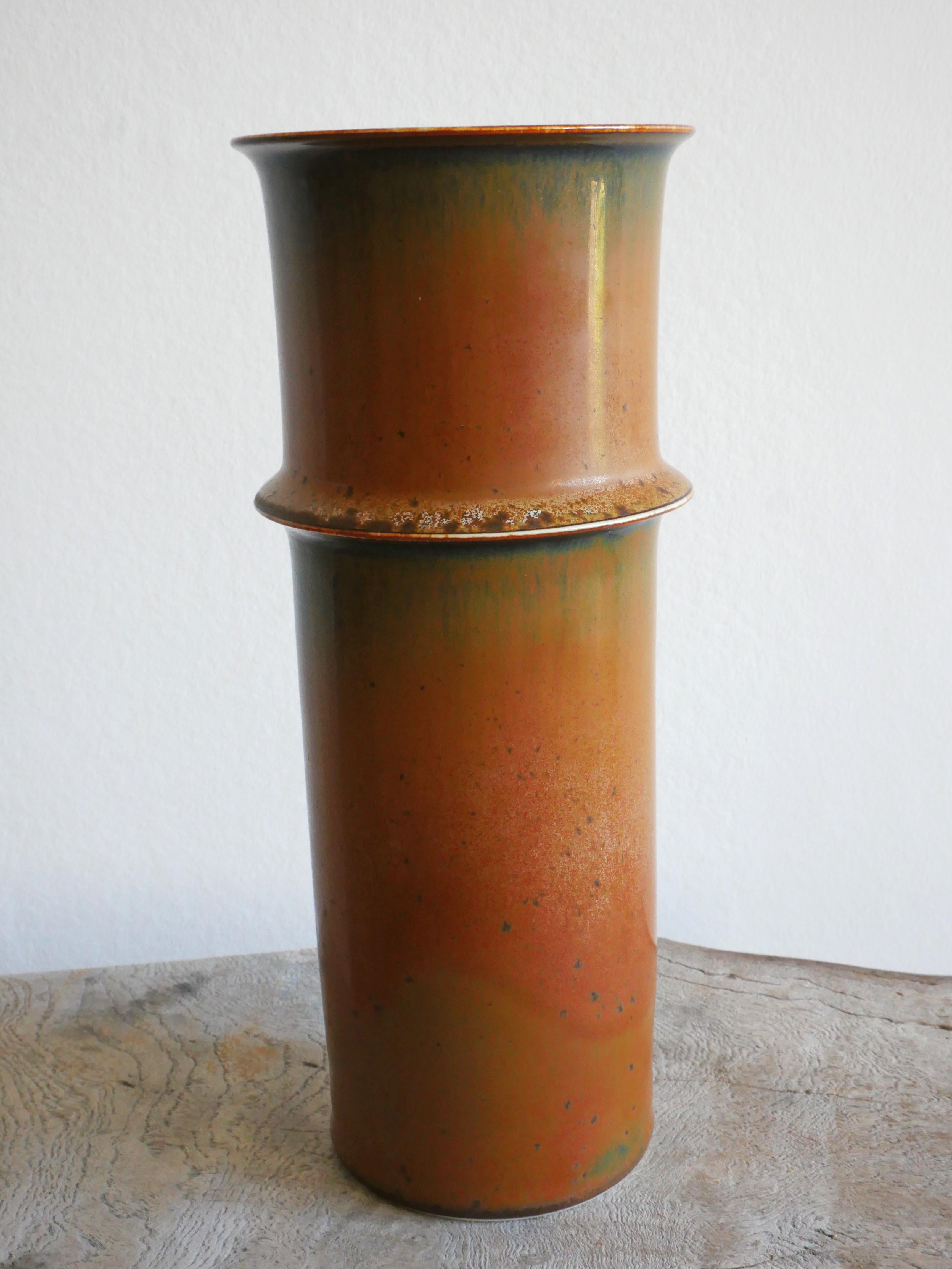 Scandinavian Modern Stig Lindberg, Gustavsbergs Studio, Vase in Stoneware For Sale