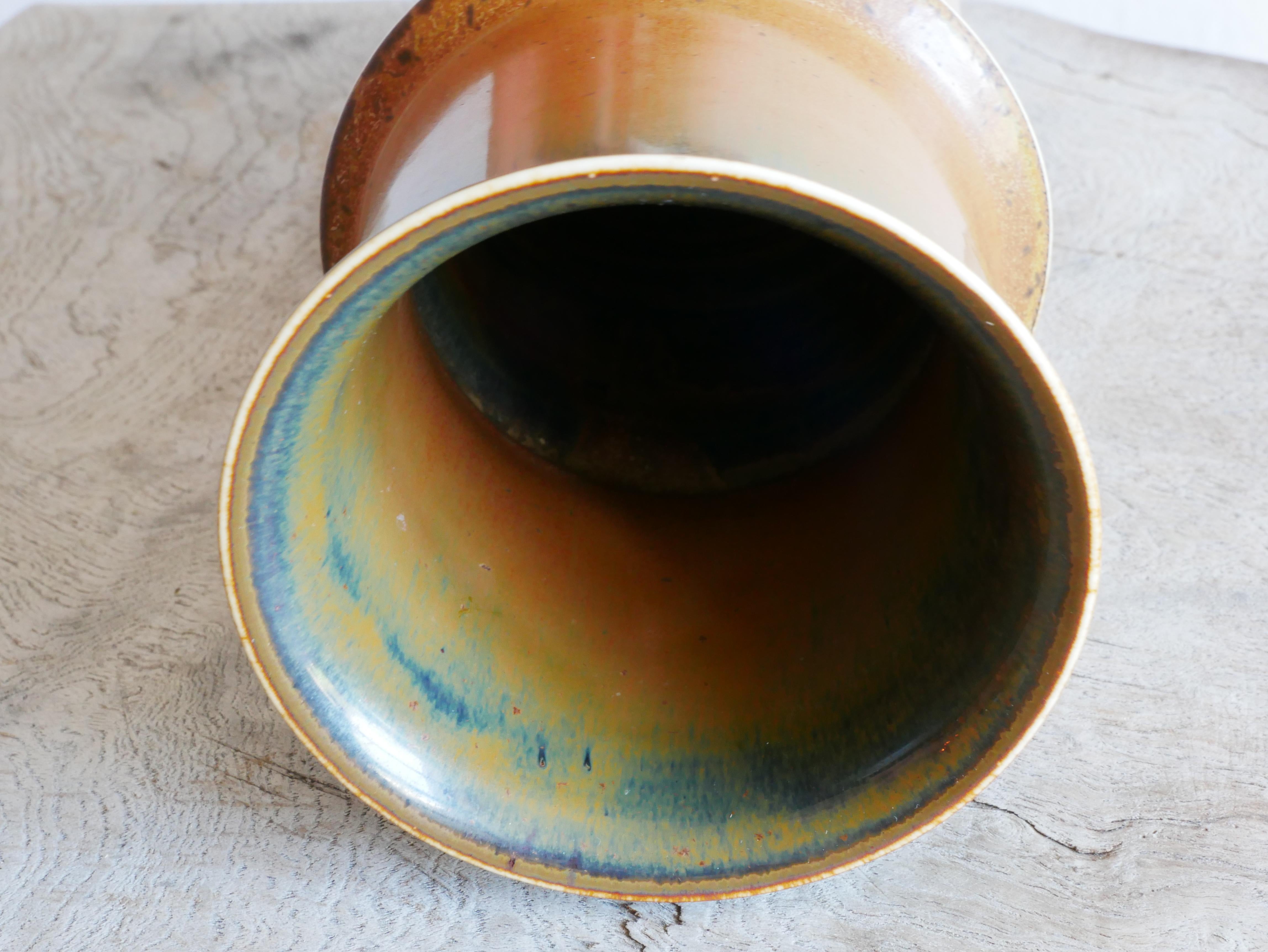Stig Lindberg, Gustavsbergs Studio, Vase in Stoneware For Sale 1