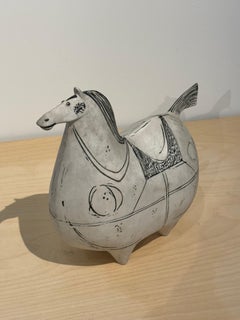 Stig Lindberg, Caballo, estudio gustavberg 1952-1972, firmado en la base