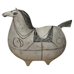 Stig Lindberg, Horse, gustavberg studio 1952-1972, signed on the base