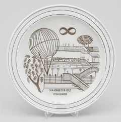 Stig Lindberg Plate "Grazia" for Gustavsberg Sweden 1957 Signed