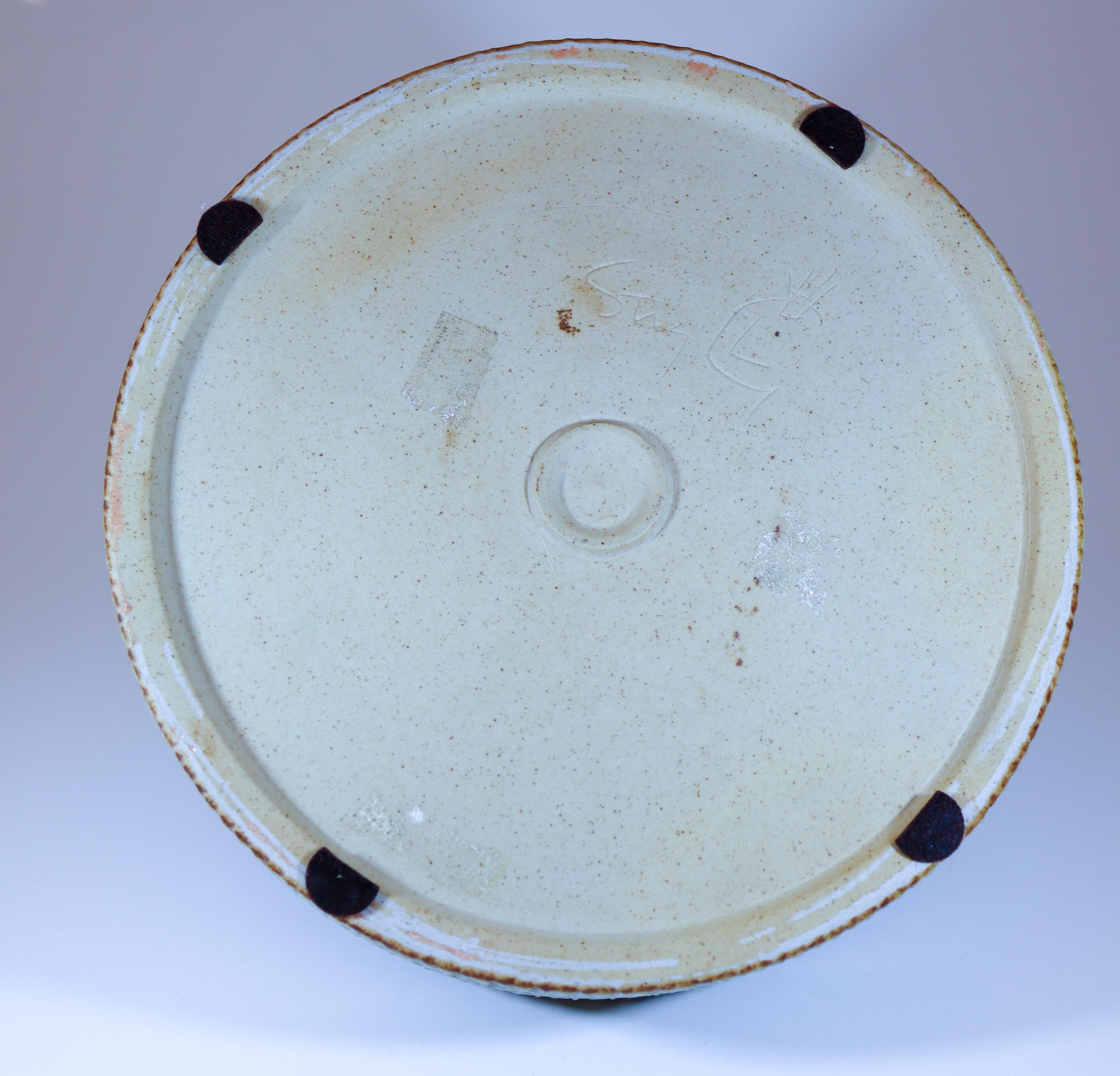 XIXe siècle Poterie de Stig Lindberg -  Vase en grès - Gustavsberg Milieu du siècle en vente