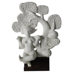 Scultura di Stig Lindberg, Susanna e gli anziani, Gustavsberg Svezia 1940-50.