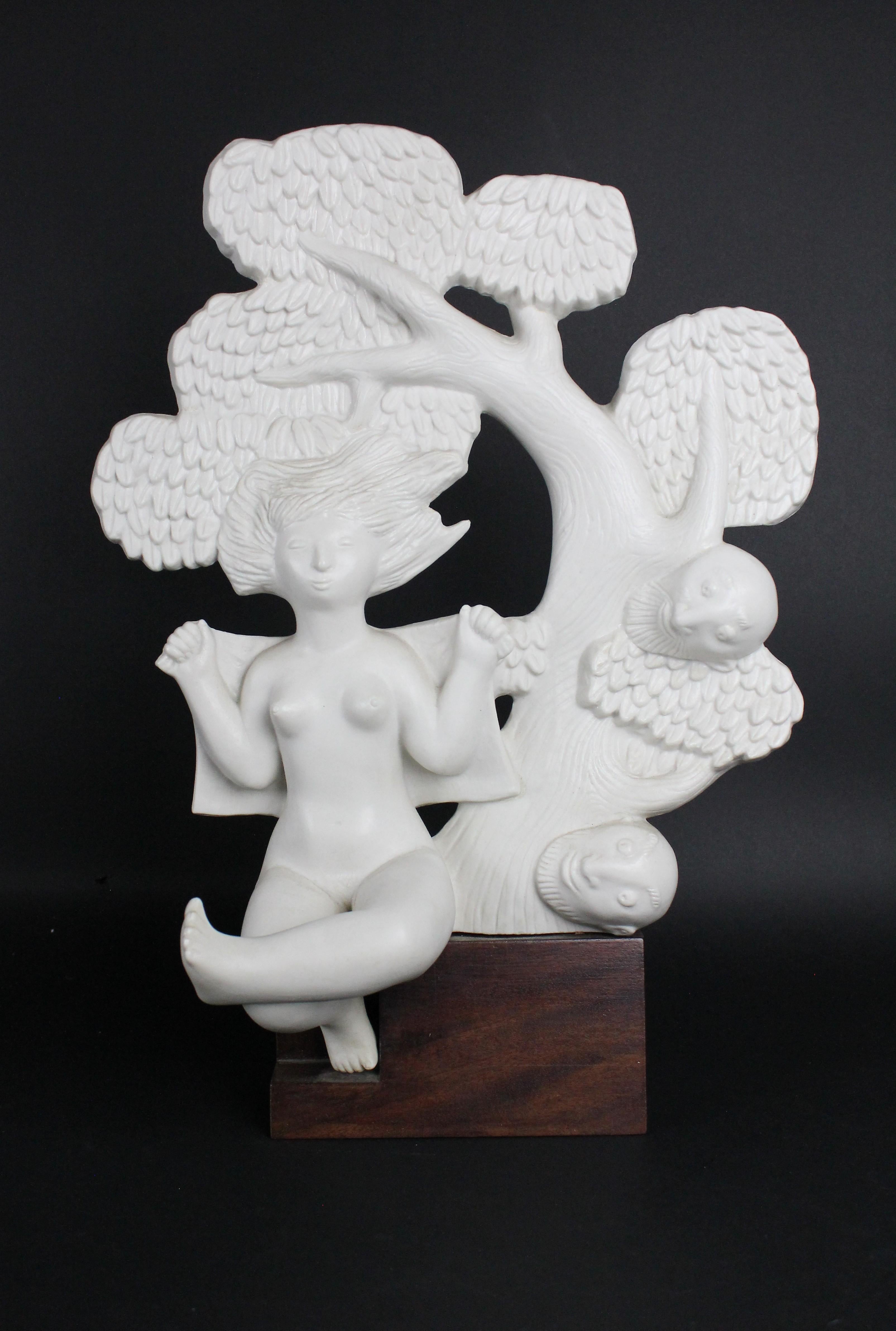Stig Lindberg-Skulptur, Susanna und die Älteren, Gustavsberg Schweden 1940-50er Jahre. im Zustand „Gut“ im Angebot in Skanninge, SE