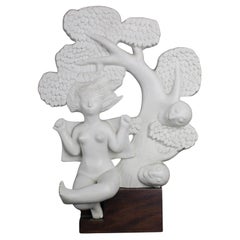 Scultura di Stig Lindberg, Susanna e gli anziani, Gustavsberg Svezia 1940-50.