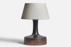Stig Lindberg, Table Lamp, Stoneware, Sweden, 1950s