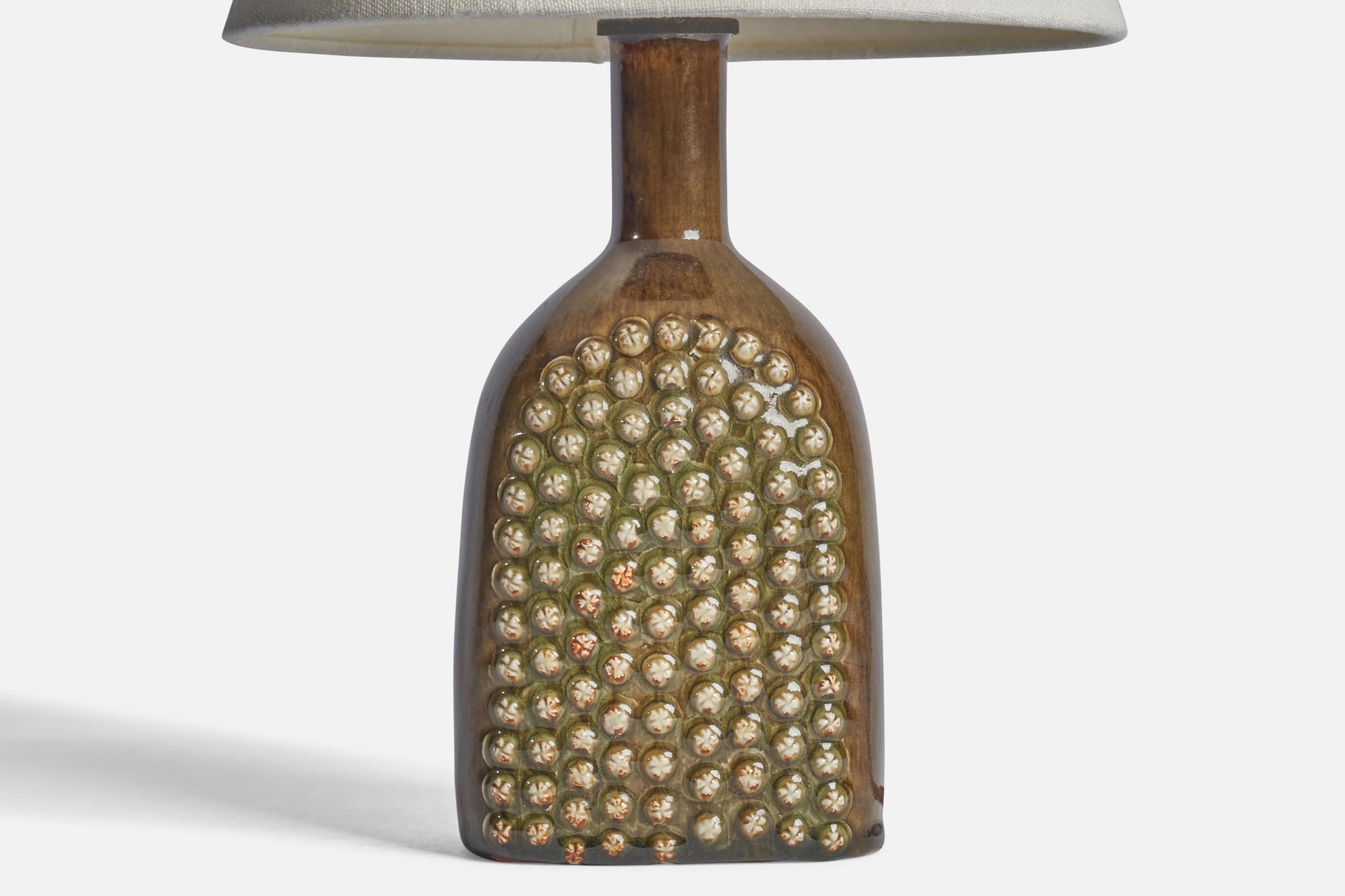 Swedish Stig Lindberg, Table Lamp, Stoneware, Sweden, 1950s For Sale