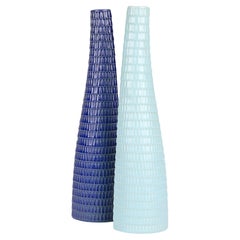 Stig Lindberg Deux vases à reptiles Gustavsberg du milieu du siècle