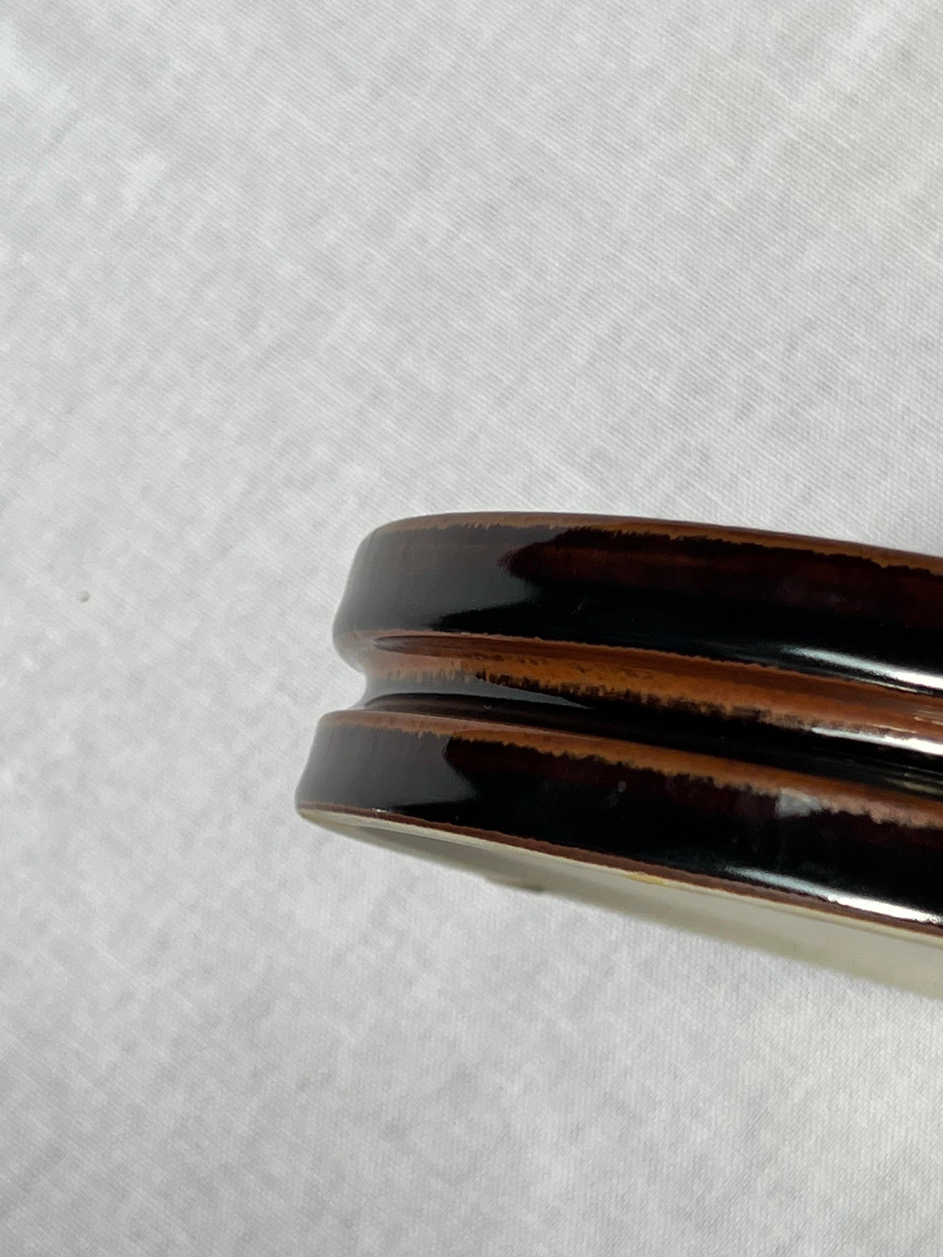 Céramique Bol/vide poche unique Stig Lindberg en glaçure noire fabriqué à la main, Suède, années 60 en vente