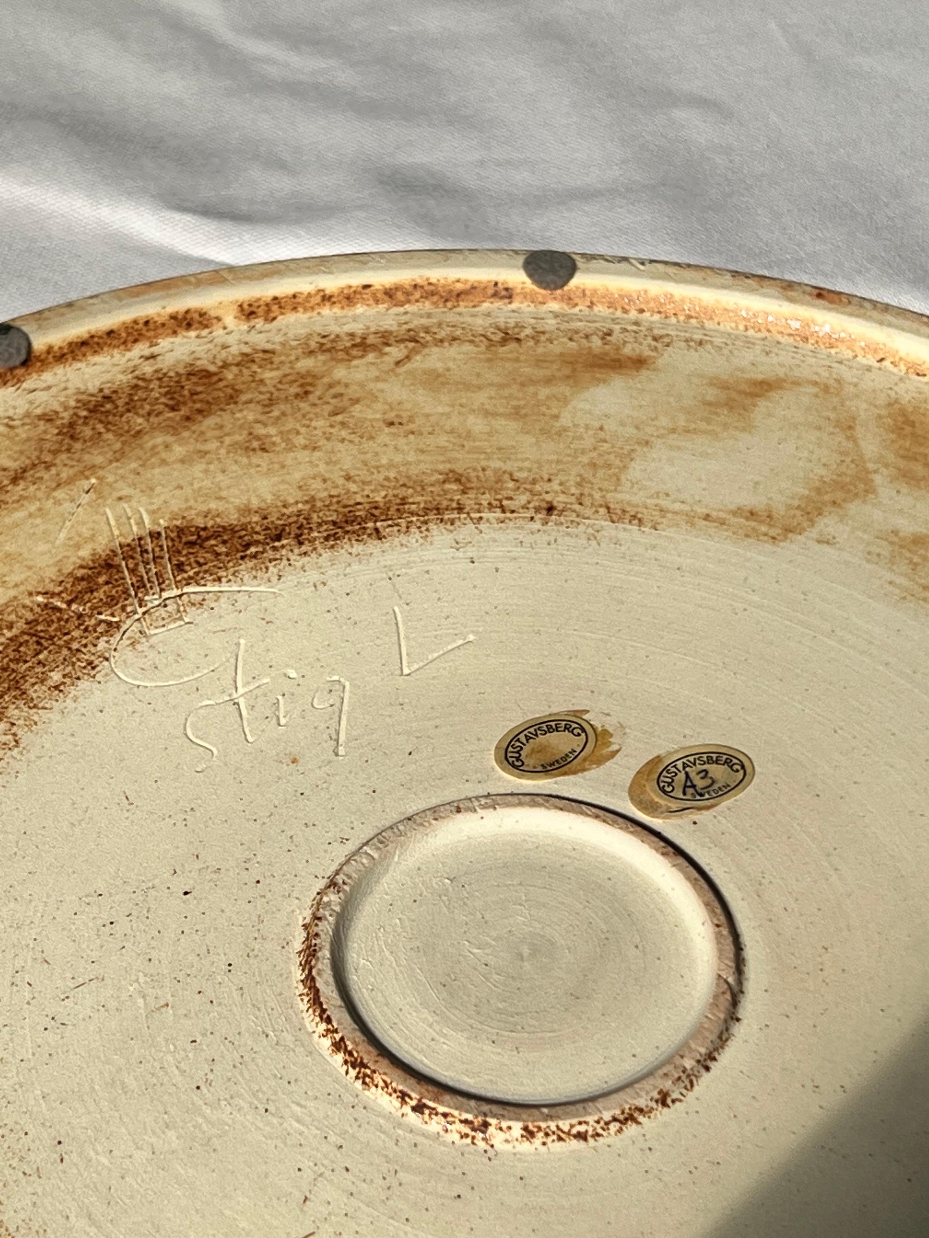 Stig Lindberg Unique Tray in black Glaze Tenmoku Made by Hand Sweden 1973 In Excellent Condition In Forest, BE