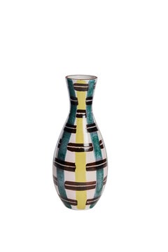 Stig Lindberg & Ursula Printz for Gustavsberg, Hand-Painted Vase, Sweden, 1950s