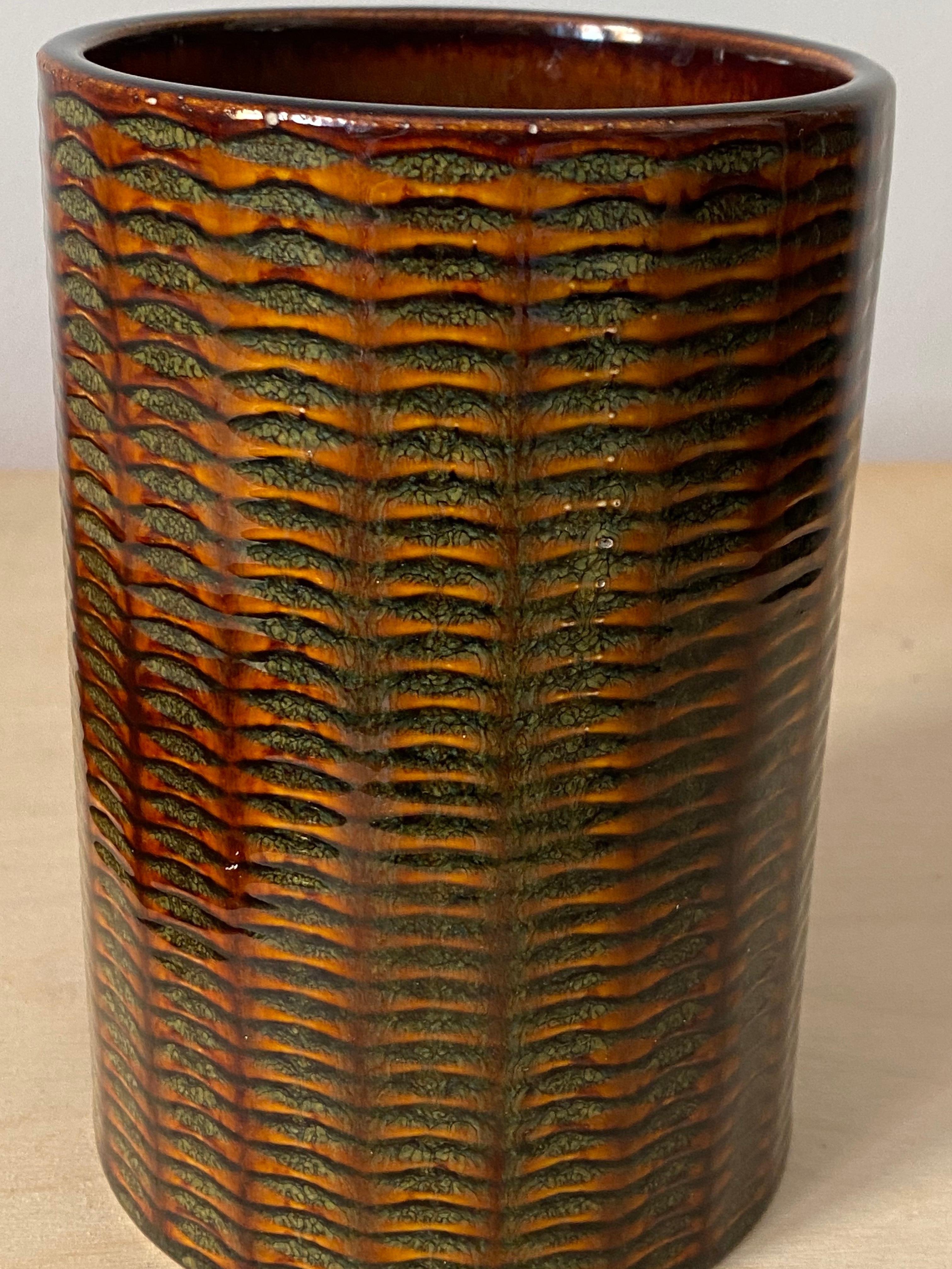 Stig Lindberg, Vase, Faience, Gustavsberg, Sweden In Fair Condition In High Point, NC