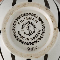 Stig Lindberg vase "Filigran"for Gustavsberg Sweden 1960 Signed