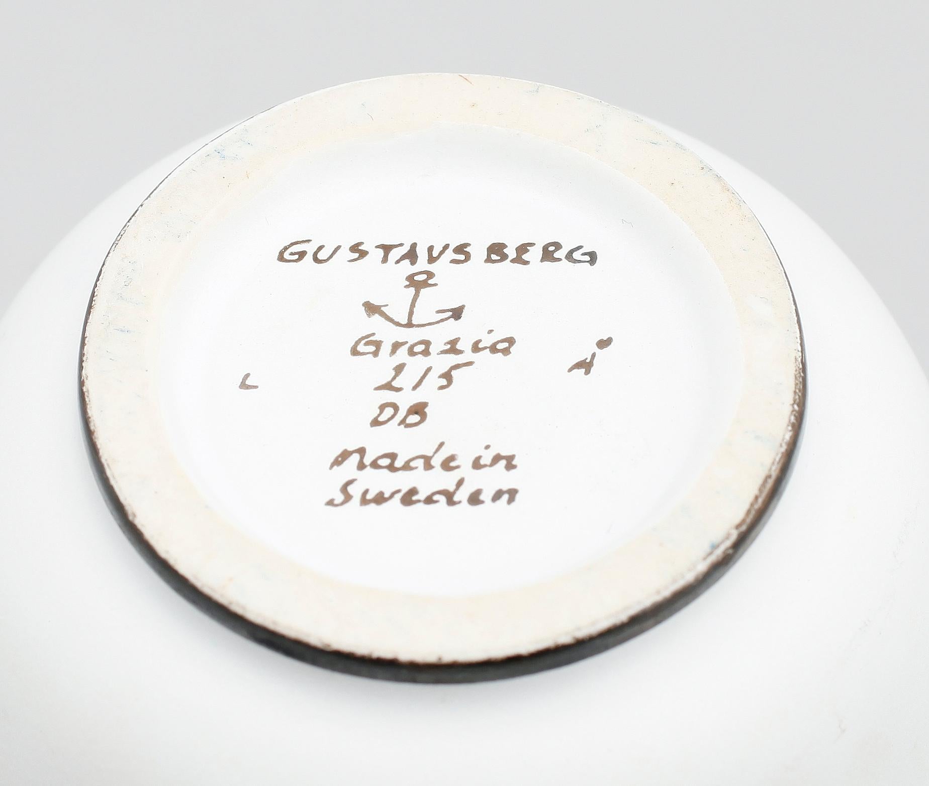 Swedish Stig Lindberg Vase for Gustavsberg. 