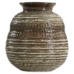 Stig Lindberg, Vase, Glazed Stoneware, Gustavsberg, Sweden, 1960s