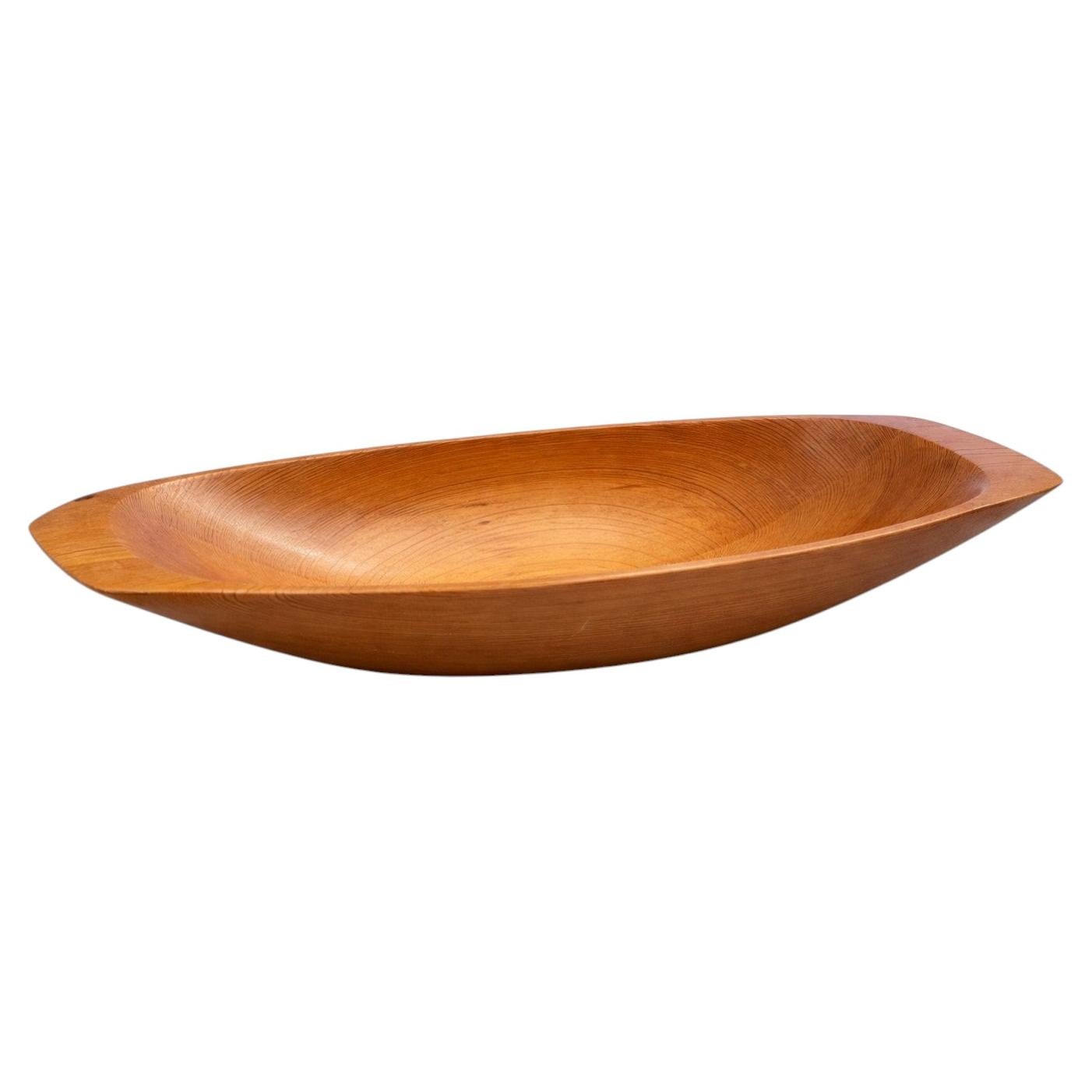 Stig Sandqvist Hand-Carved Pine Bowl, Sweden, 1970s – Scandinavian Modern