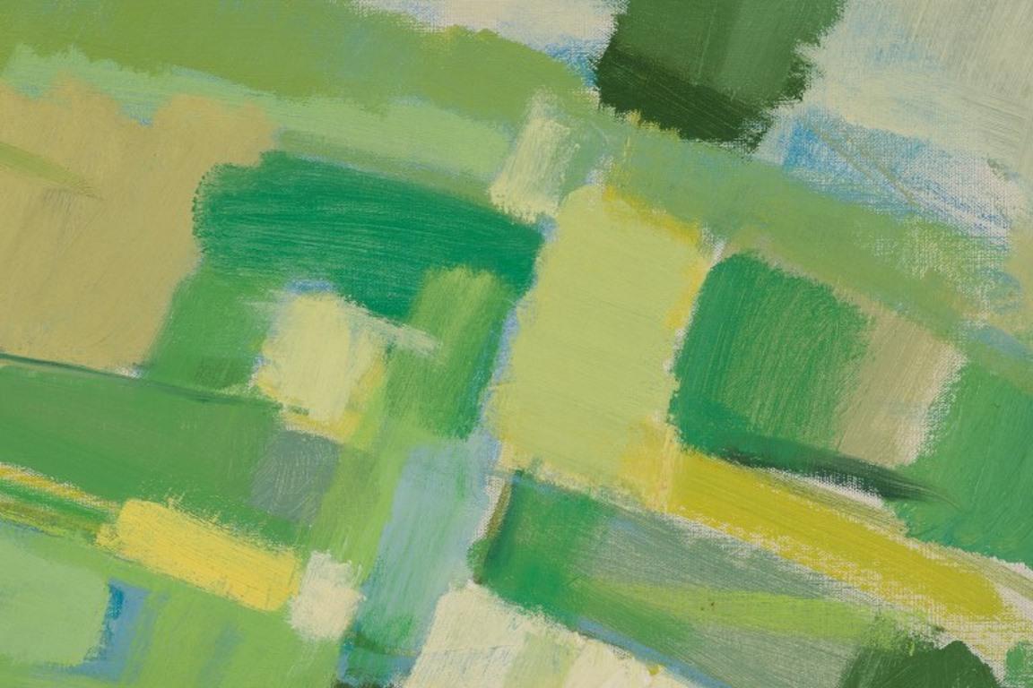 Svedese Stig Wernheden, artista svedese molto quotato. Olio su tela. Paesaggio astratto. in vendita