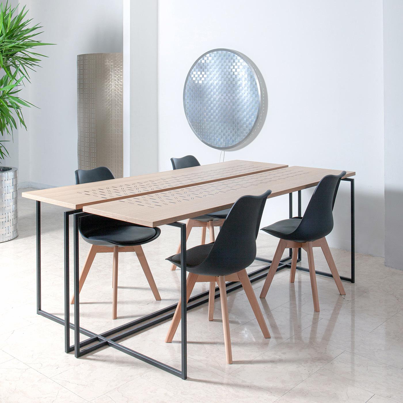 Stige Oak Table by Manrico Freda In New Condition For Sale In Milan, IT