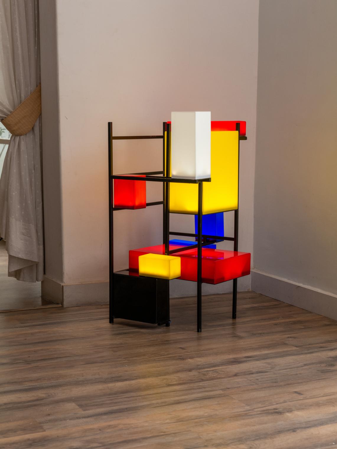 Powder-Coated Stijl Floor Lamp For Sale