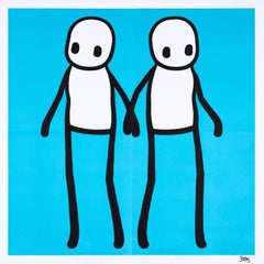 Holding Hands (Blu) Firmato da Stik