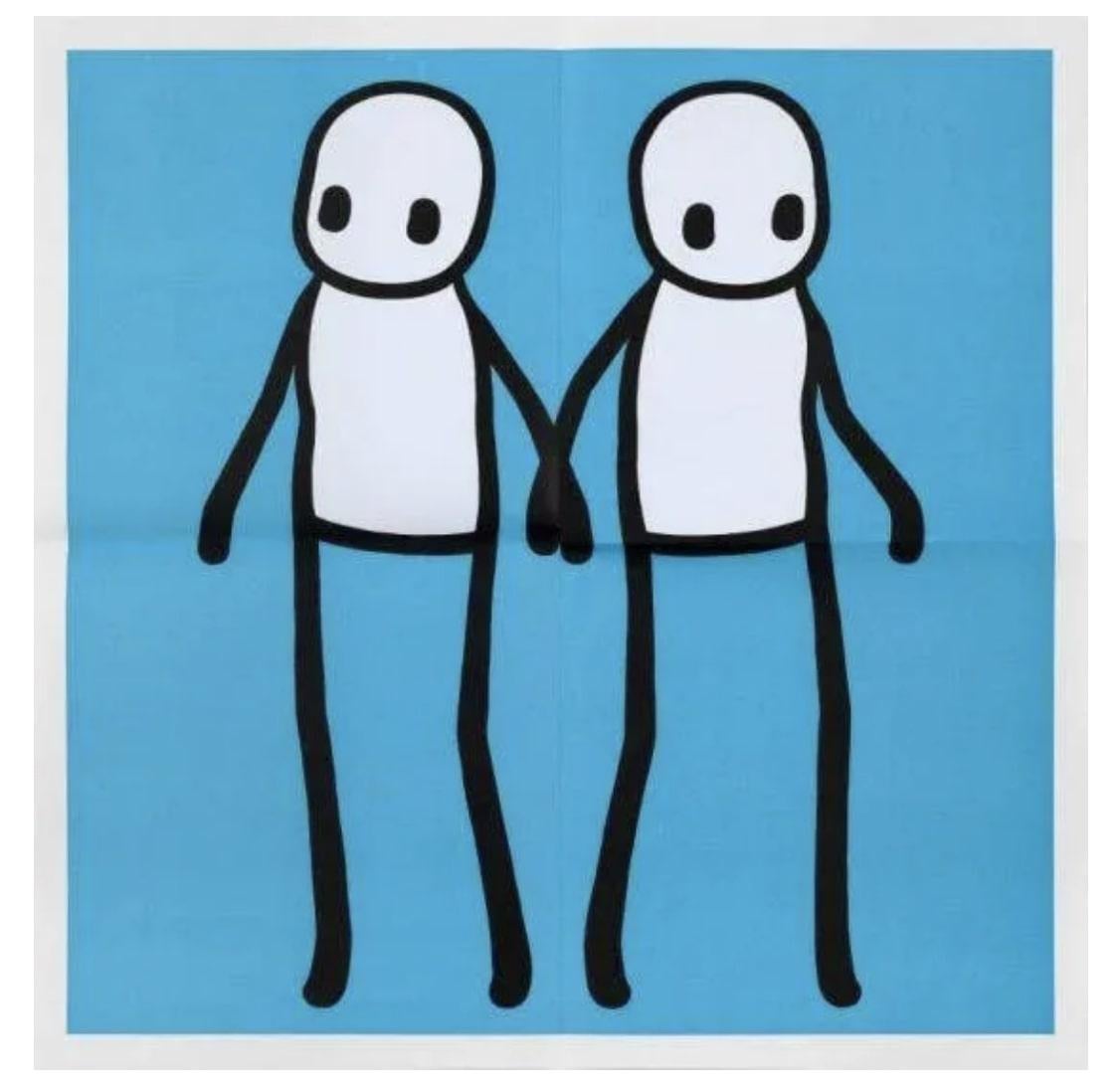 HOLDING HANDS - BLUE, 2020
Lithographic print in colour on 140 gsm smooth woven paper.
19 3/4 x 19 3/4 in
50 x 50 cm