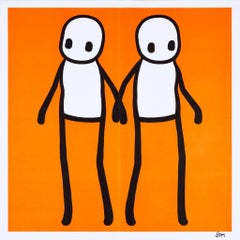 Holding Hands Orange (Signed)