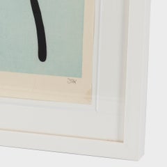 Stik, Onbu (Piggyback) (Blau), 2013, Holzschnitt, Limitierte Auflage, Contemporary