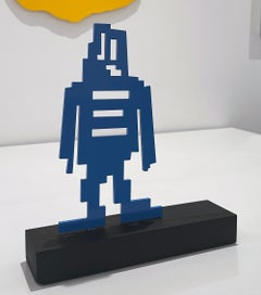Stikman, Laser Cut Steel Sculpture, Signed, 2025, If I Only Had A Brain