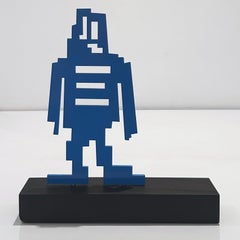 Stikman, Laser Cut Steel Sculpture, Signed, 2025, If I Only Had A Brain