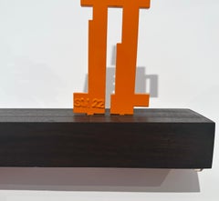 Stikman Original Sculpture, Signed, 2023, Expecting to Fly