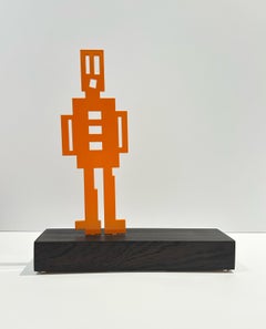 Stikman Original Sculpture, Signed, 2023, Expecting to Fly