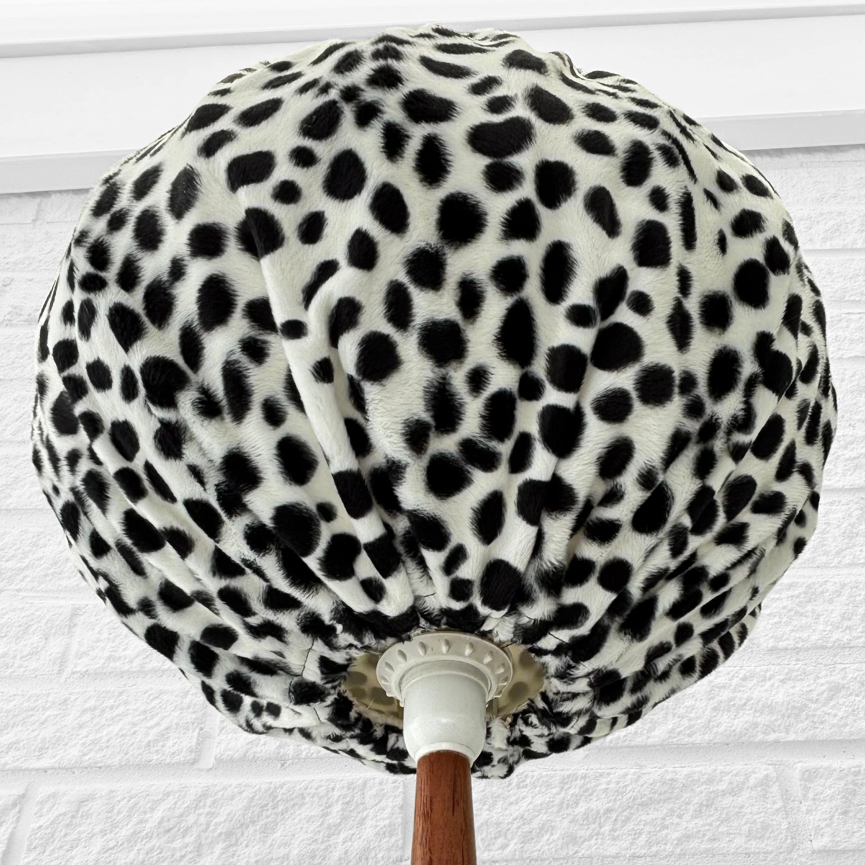 Stilarmatur, Scandinavian mid century table lamp, teak and textile, Sweden 1960s For Sale 1