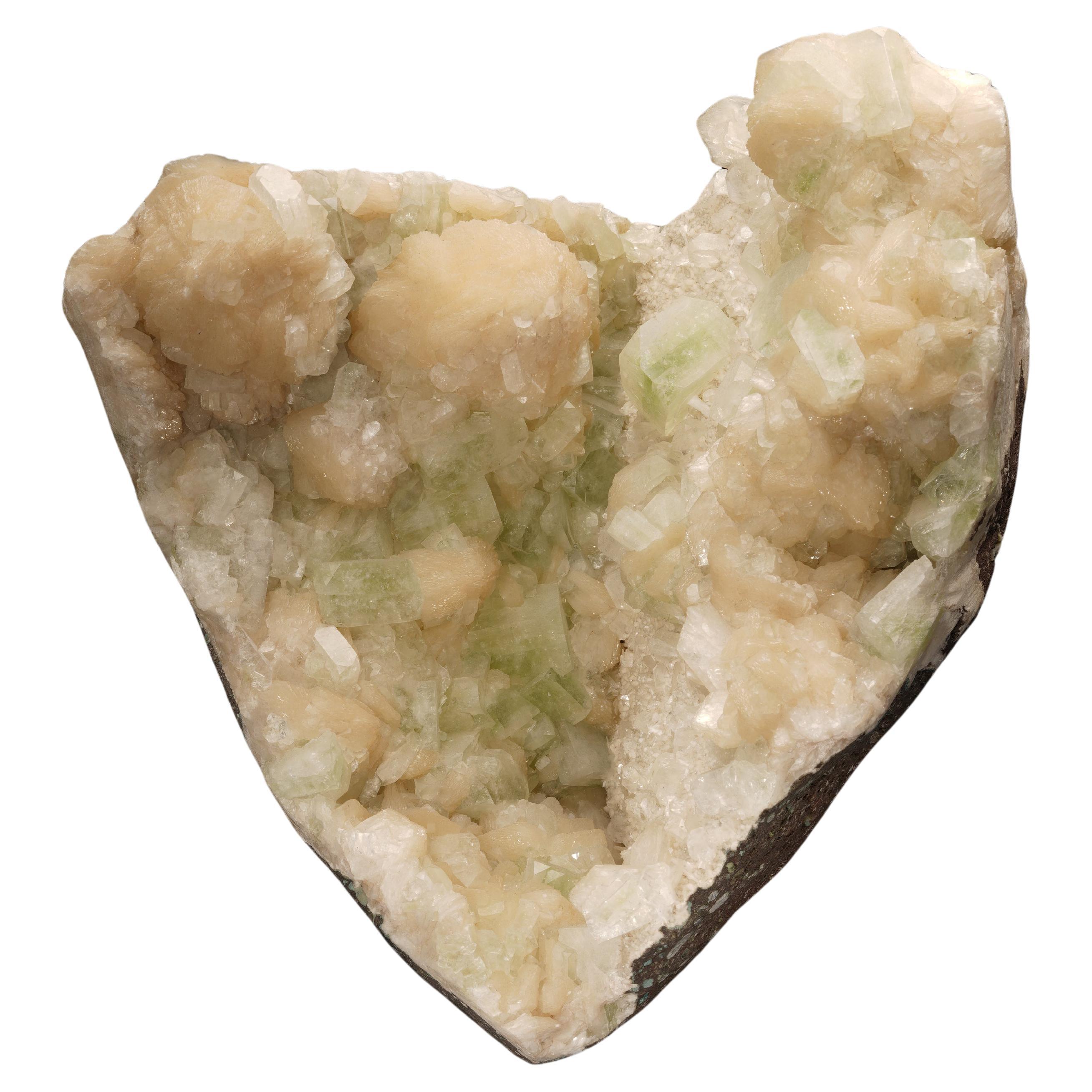 Stilbite and Green Apophyllite from India II