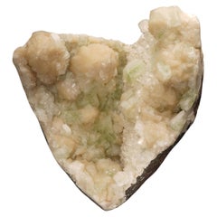 Stilbite et apophyllite verte d'Inde II