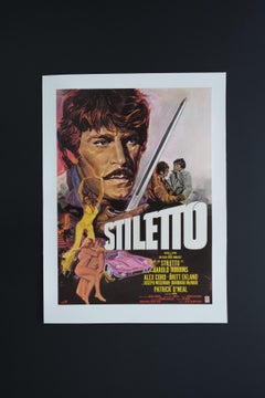 Stiletto '1969' Italian Original Vintage Poster Mint, Linen Backed