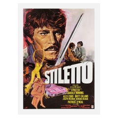 Stiletto '1969' Italian Original Vintage Poster Mint, Linen Backed