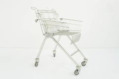 Stiletto Studio Italy 1989 Collector Chair Mod, Shopping Cart Postmodern Radical