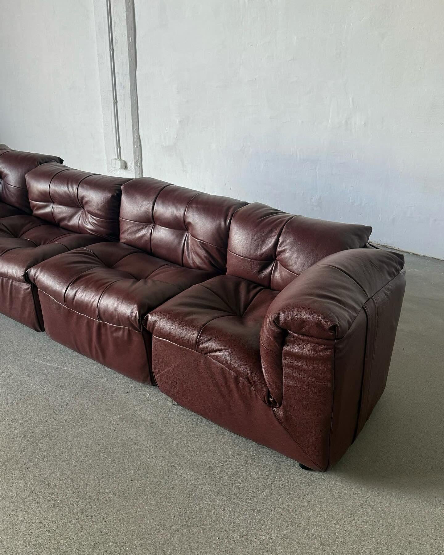 Stilgamma Modular Sofa, 1970s
New burgundy leather upholstery.
More Info DM