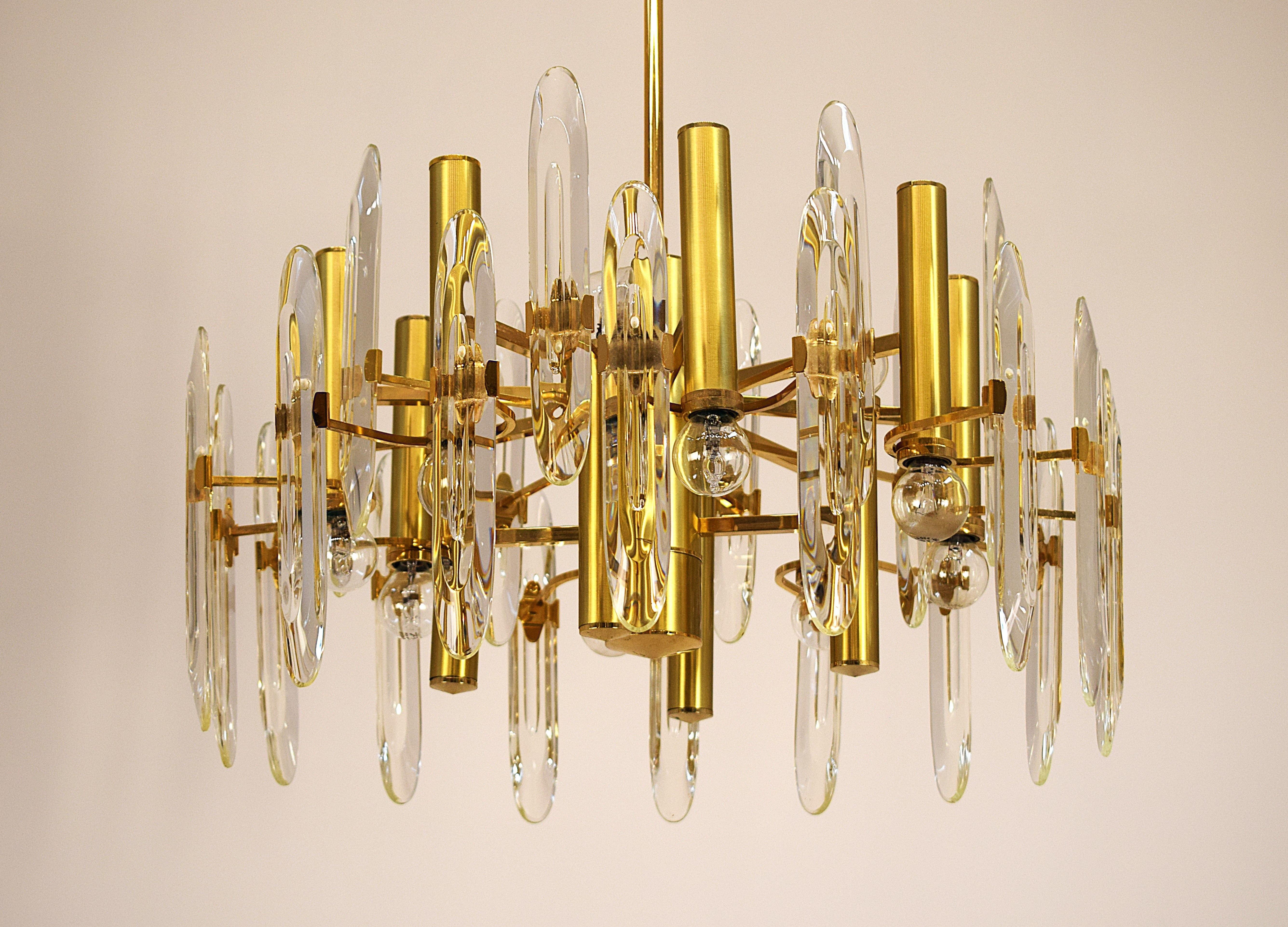 Stilkronen - Coppia Lampadari , 1970 Dorado en venta