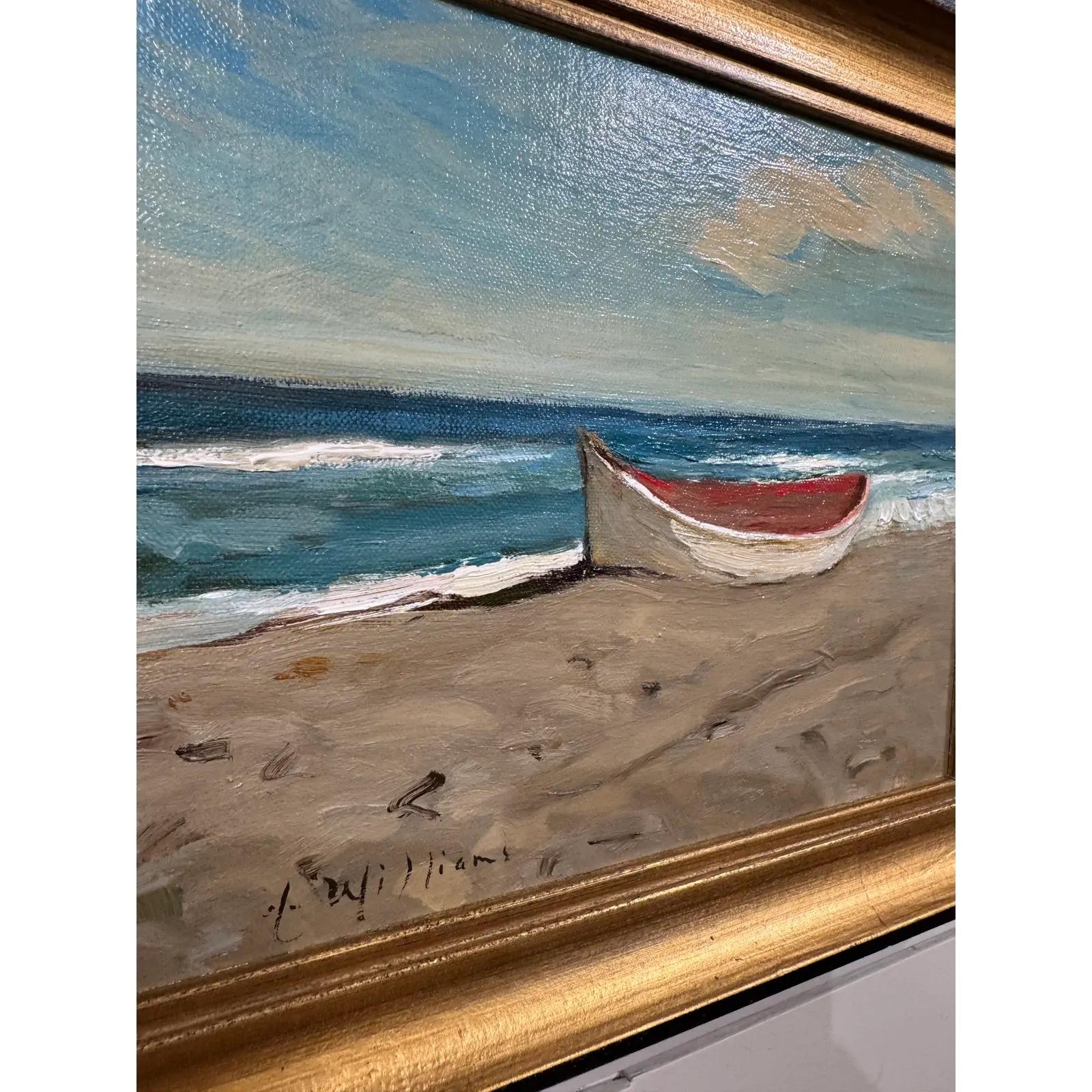 Nature morte Scène de plage au bord de la mer Bon état - En vente à Nashville, TN