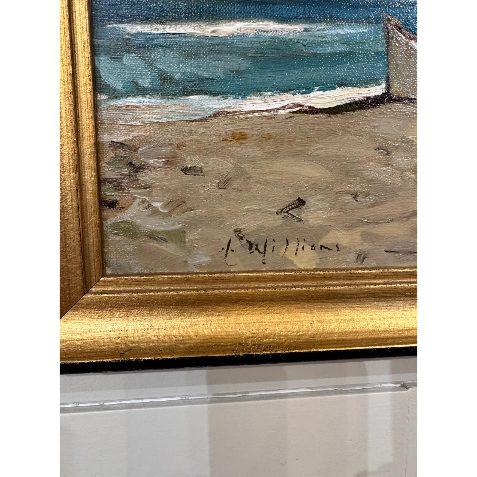 XXIe siècle et contemporain Nature morte Scène de plage au bord de la mer en vente
