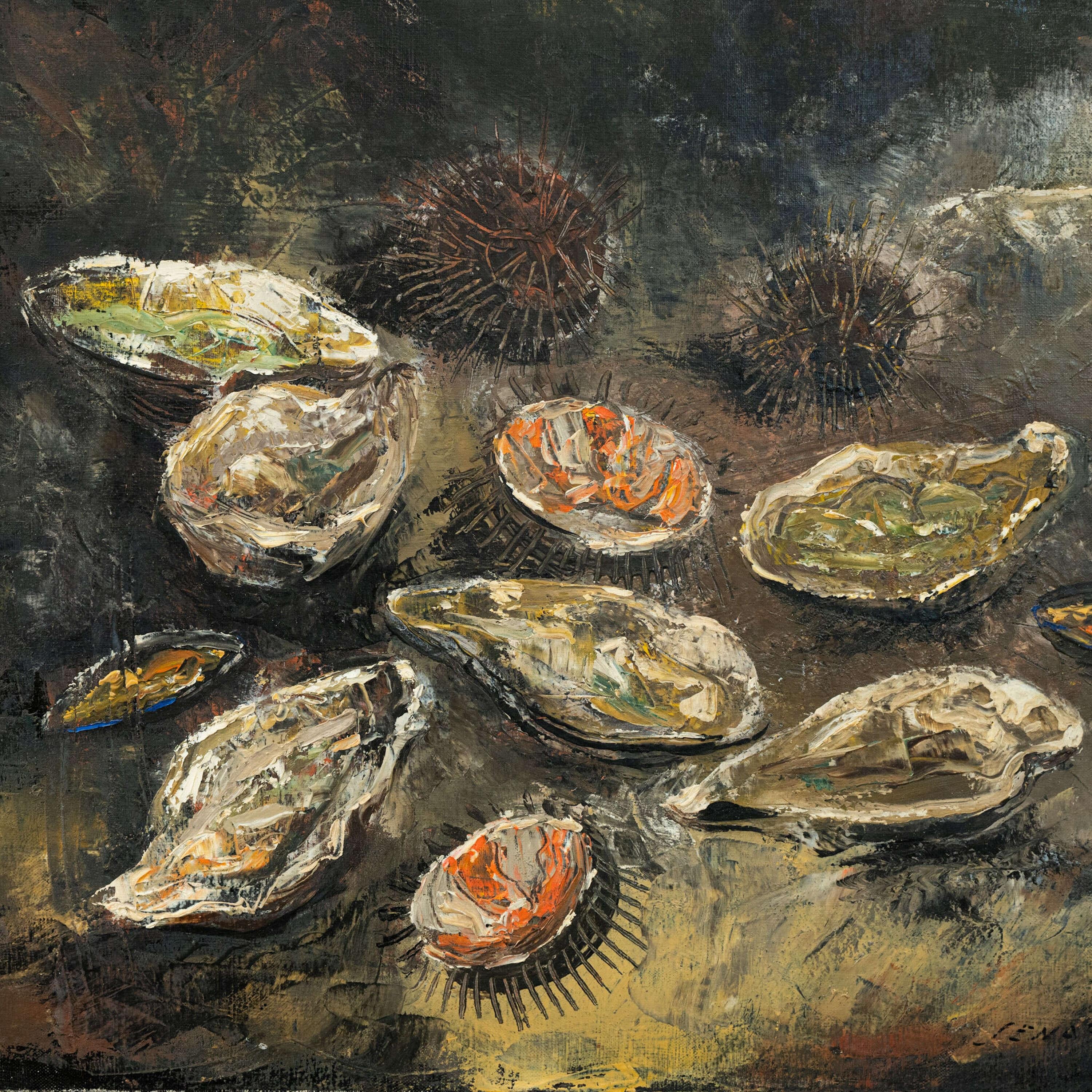 Stillleben Collection'S: Ramon Jou Senabre (1893-1978) Fisch Meeresfrüchte Küchenkunst (Spanisch) im Angebot