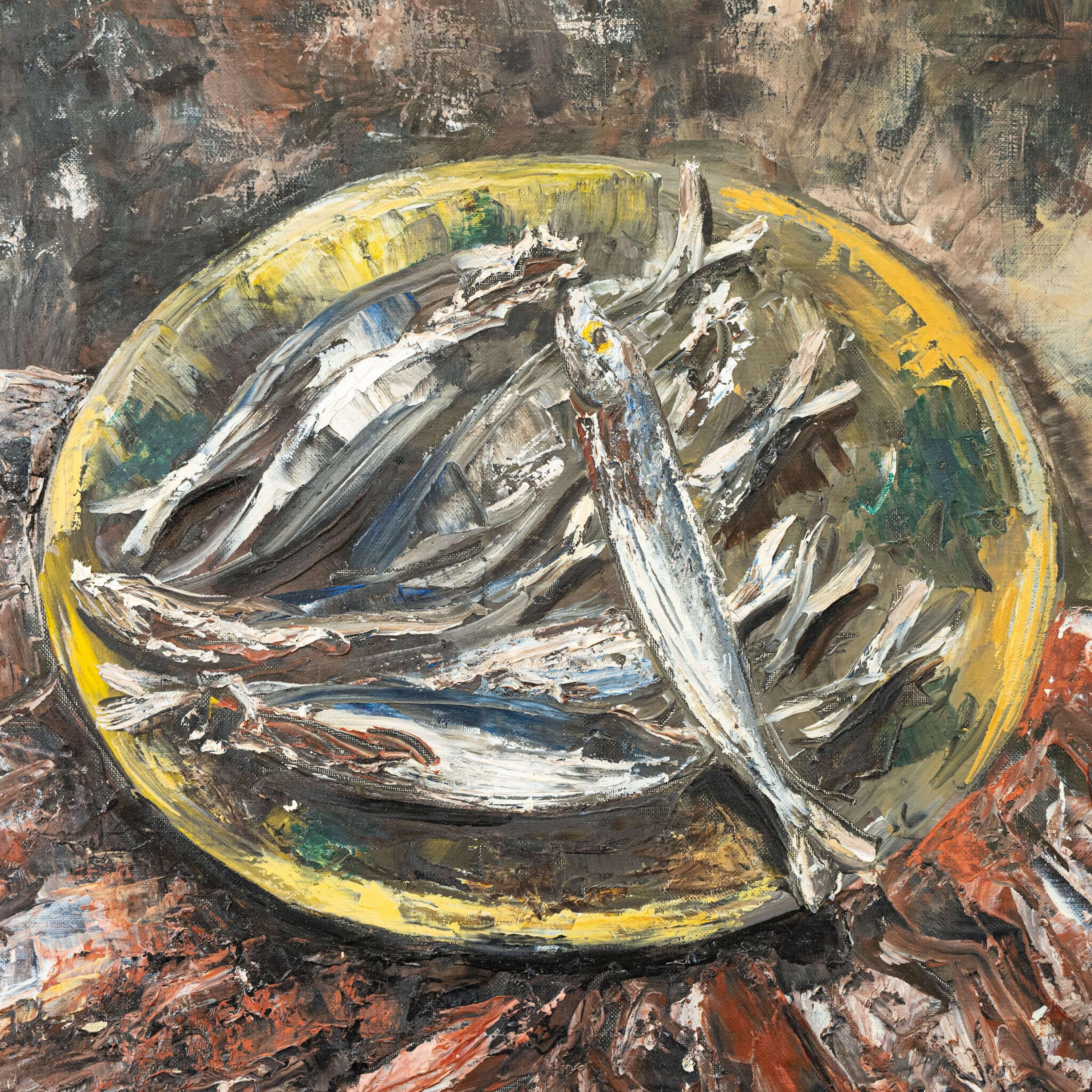 Stillleben Collection'S: Ramon Jou Senabre (1893-1978) Fisch Meeresfrüchte Küchenkunst im Zustand „Gut“ im Angebot in Southampton, GB