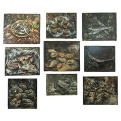 Stillleben Collection'S: Ramon Jou Senabre (1893-1978) Fisch Meeresfrüchte Küchenkunst